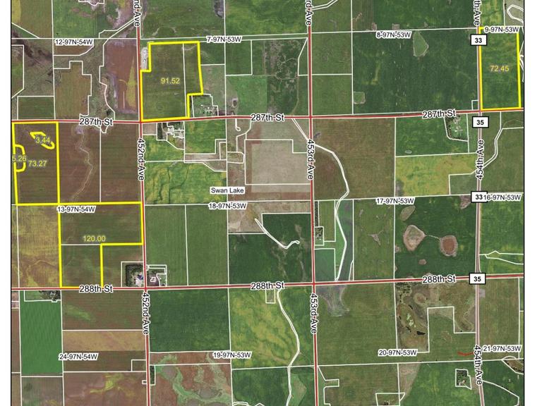 368+/ Acres in Turner Co, SD Advantage Land Co